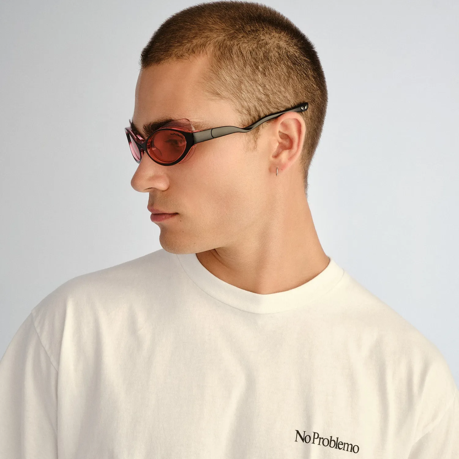Le Specs Lyra occhiale da sole nero crimson mono