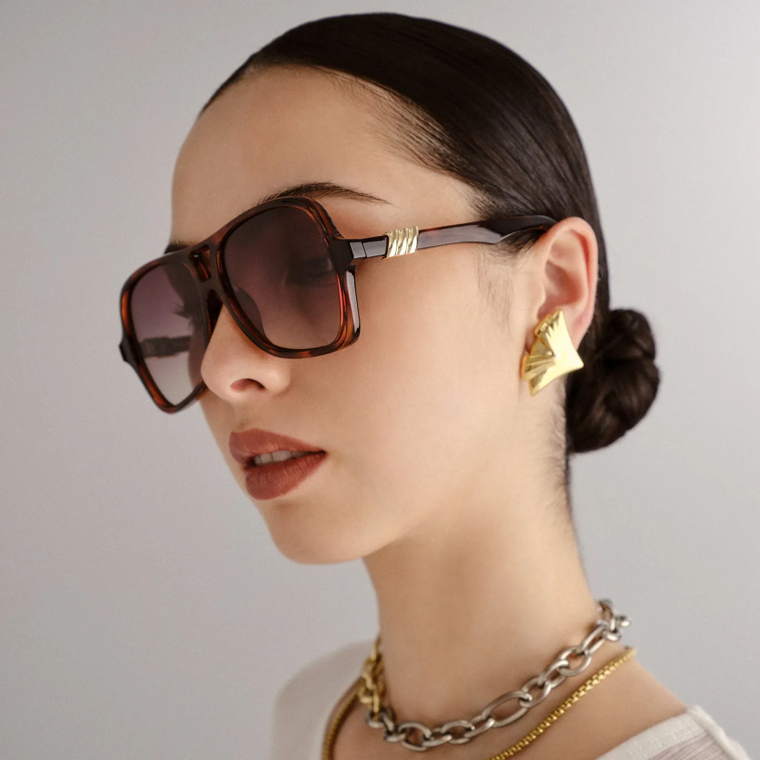 Le Specs Fortune Teller occhiale da sole tartarugato