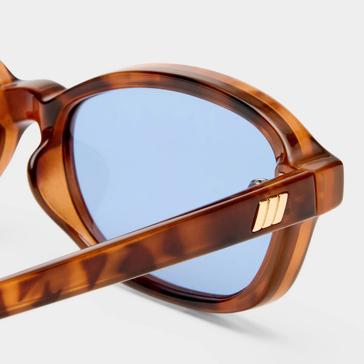 Le Specs Honey Pot occhiali sole rettangolari amber tort