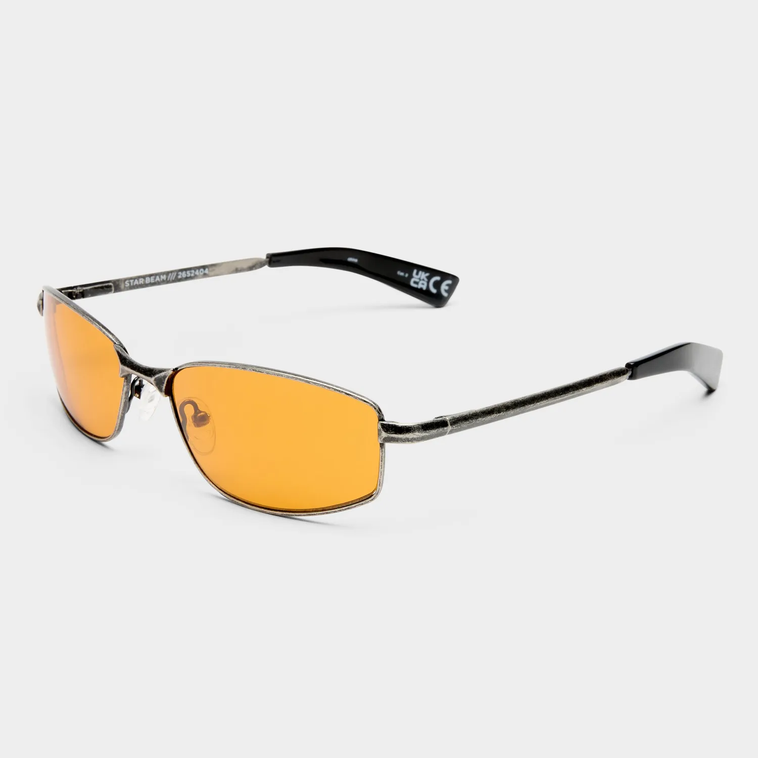 Le Specs Star Beam occhiale da sole gunmetal lente ottone