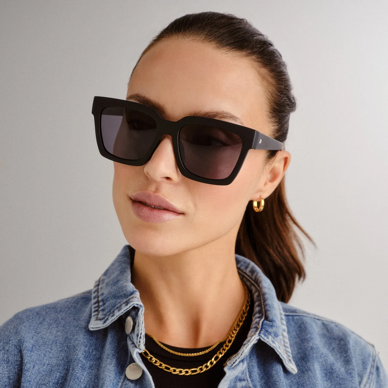 Le Specs Weekend Riot occhiale da sole nero opaco polar