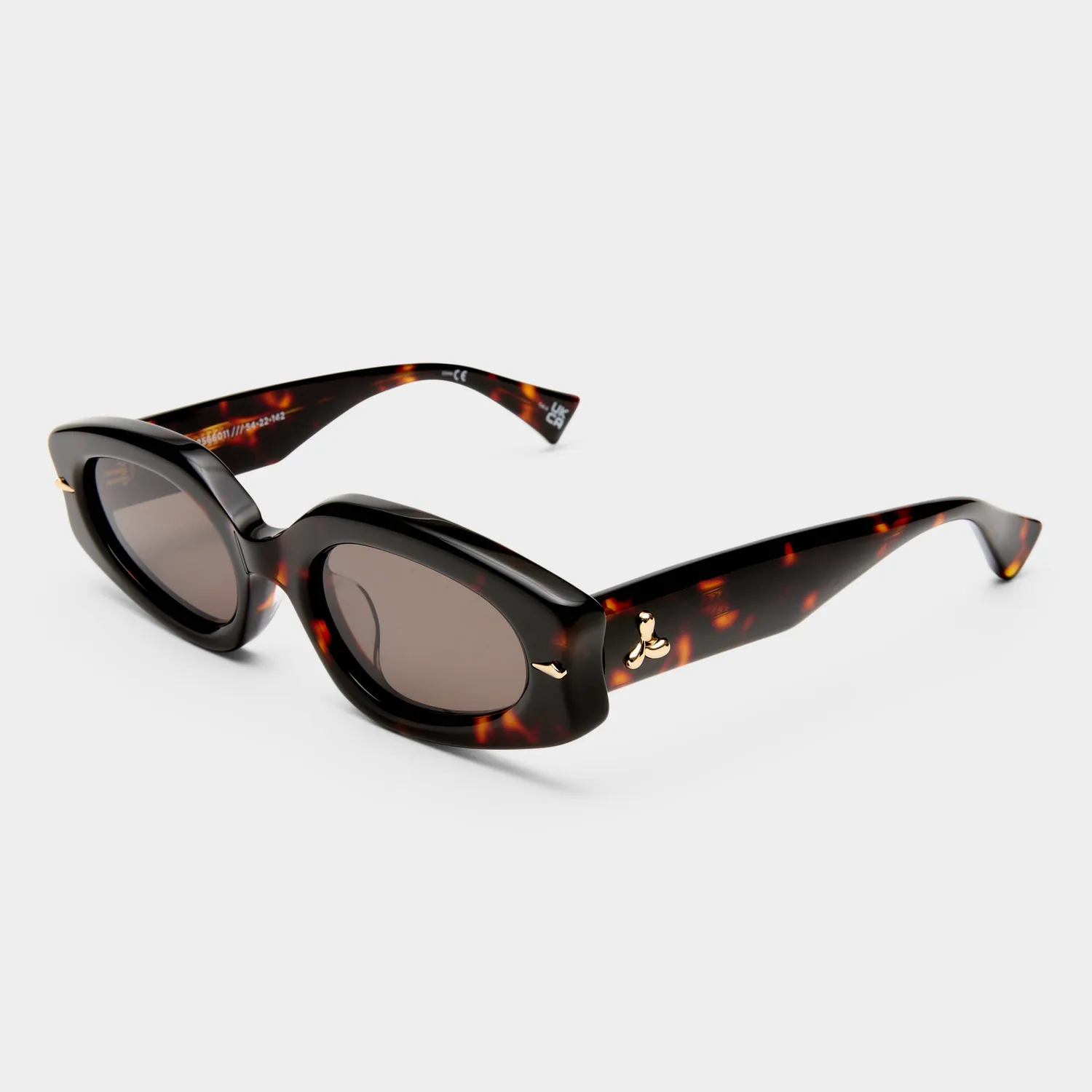 Le Specs Lunar occhiali da sole tartarugato ovali