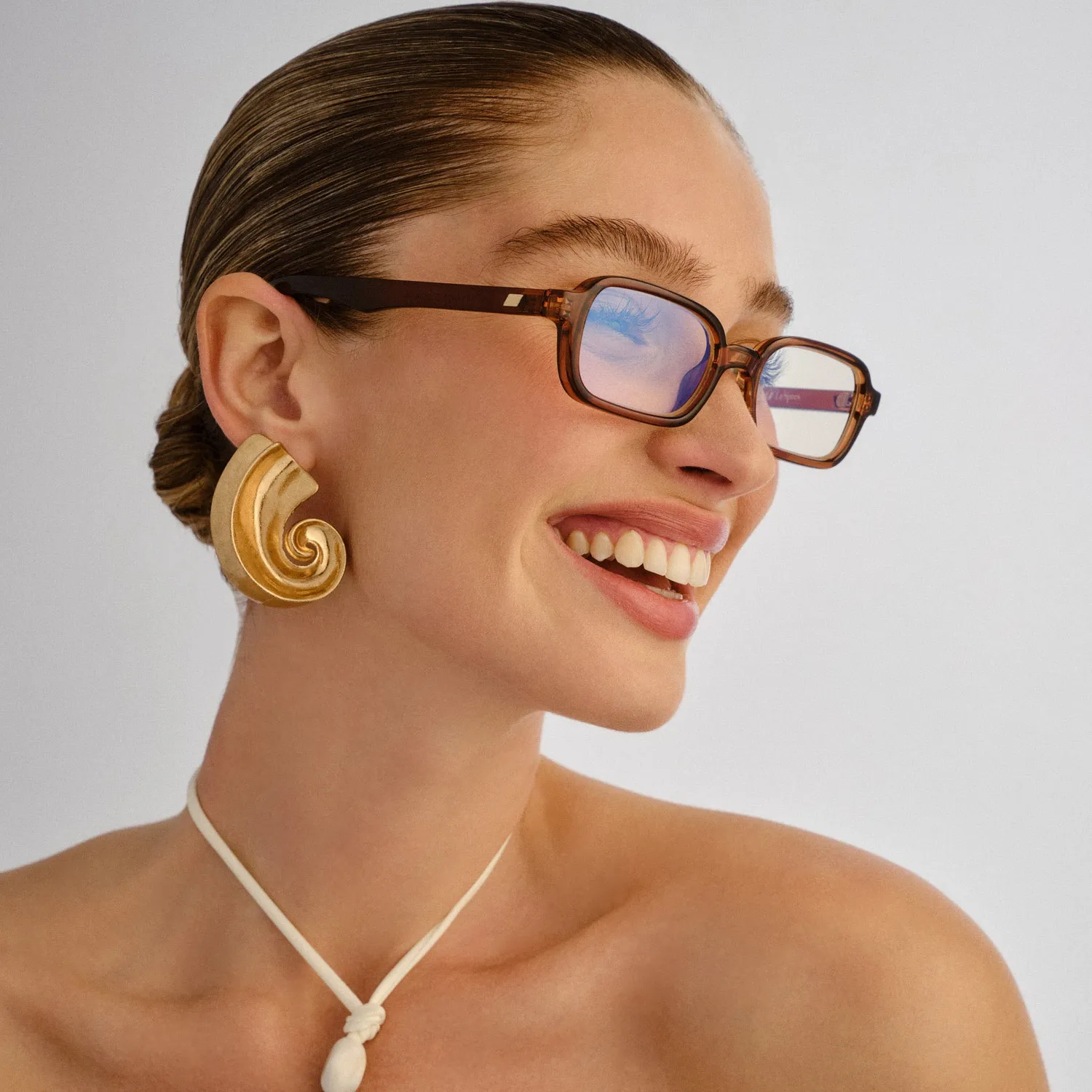 Le Specs Pilferer occhiali luce blu chestnut unisex
