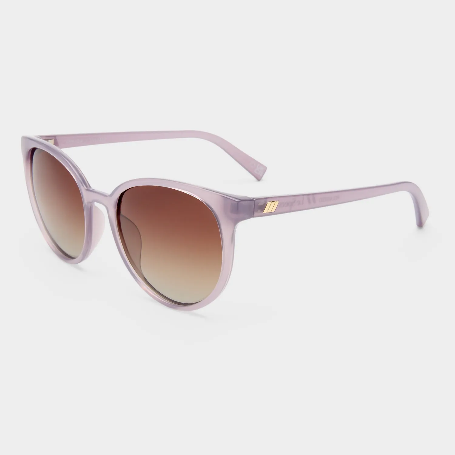 Le Specs Armada occhiali da sole malva rotondi polarizzati