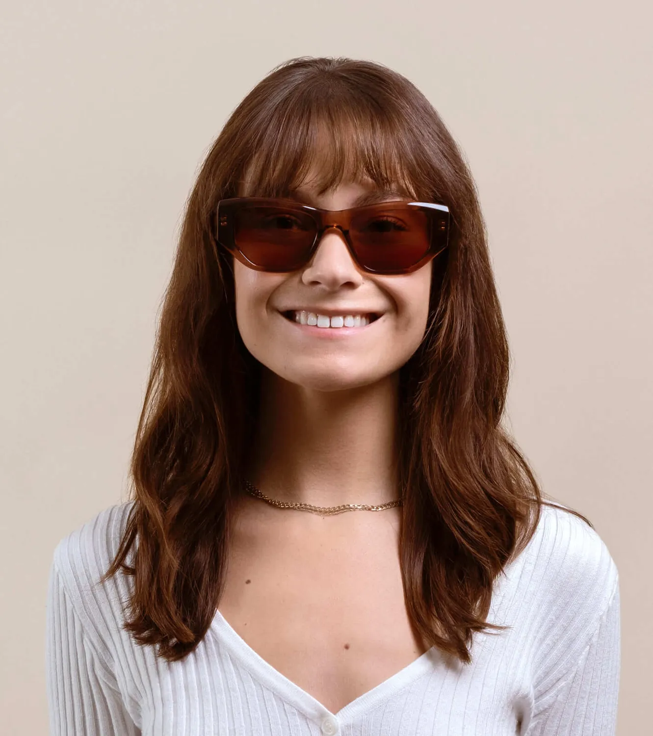 Raen Ynez occhiale da sole Allegra Teak 54 acetato