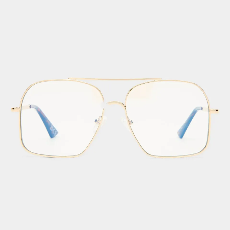 Le Specs Civelle montatura da vista oro luce blu