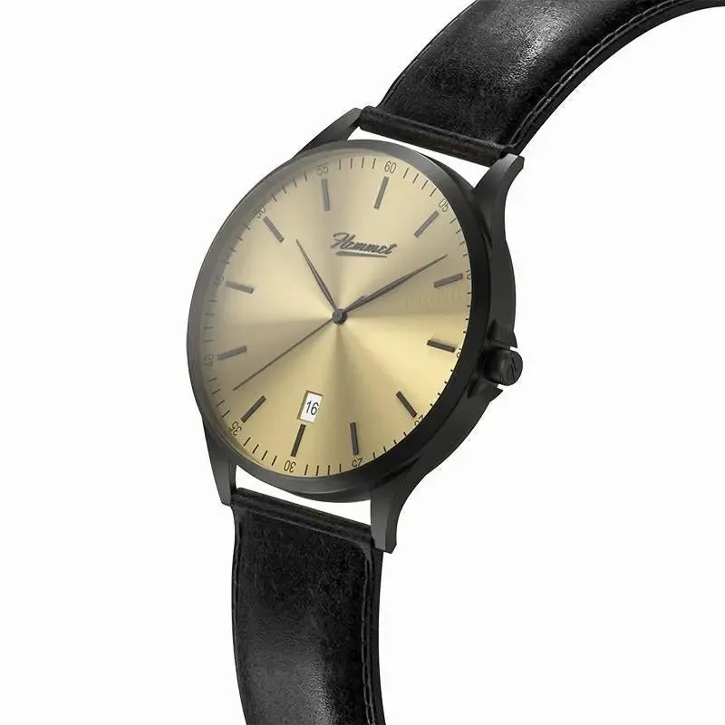 Hemmet H Watch Series 2 orologio nero pelle