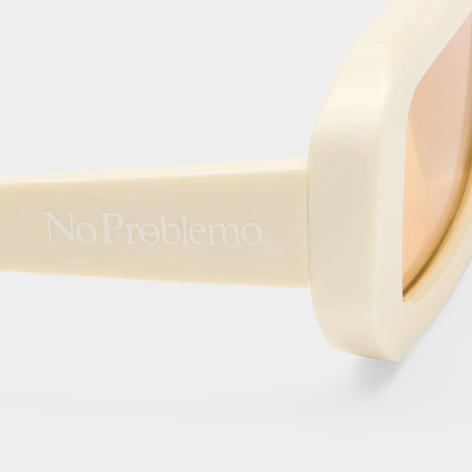 Le Specs Blackpool occhiale da sole off white ambra