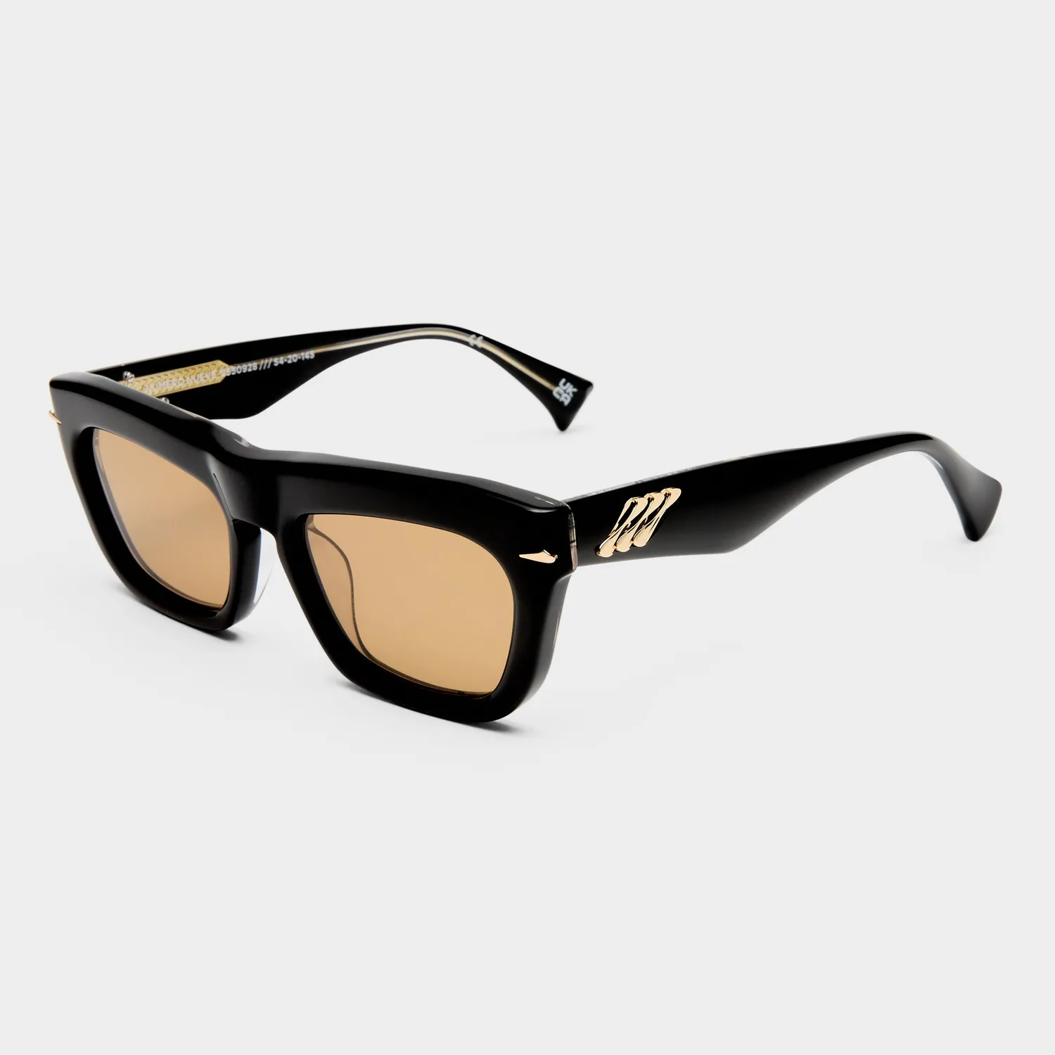 Le Specs Numero Nueve occhiali da sole rettangolare nero