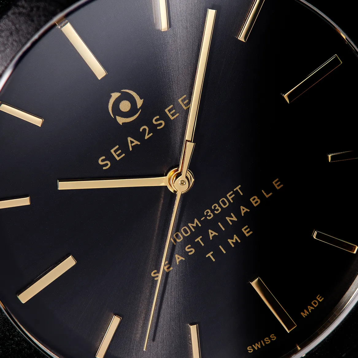 Sea2See Fiji 02 orologio nero 37 mm impermeabile