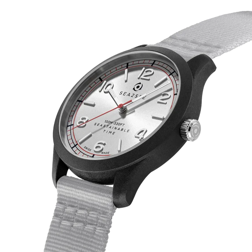 Sea2See Bali 02 orologio grigio cassa nera 37mm