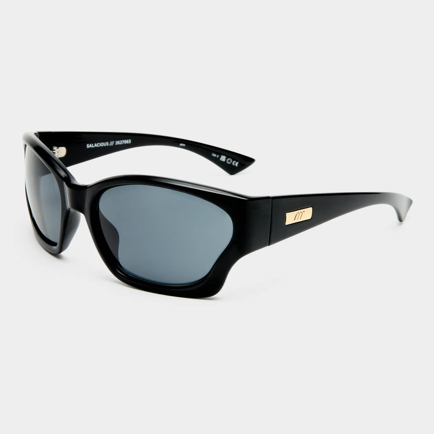 Le Specs Salacious occhiale da sole nero avvolgente
