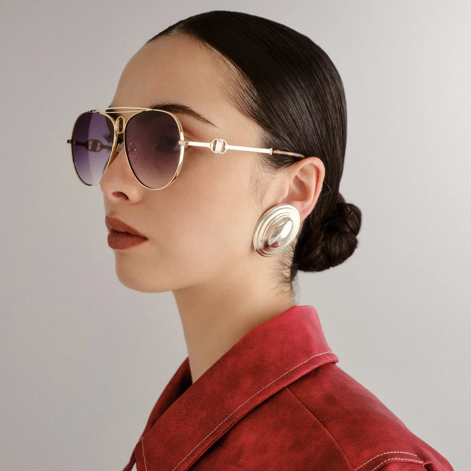 Le Specs Abracadabra occhiale da sole oro fumo sfumato