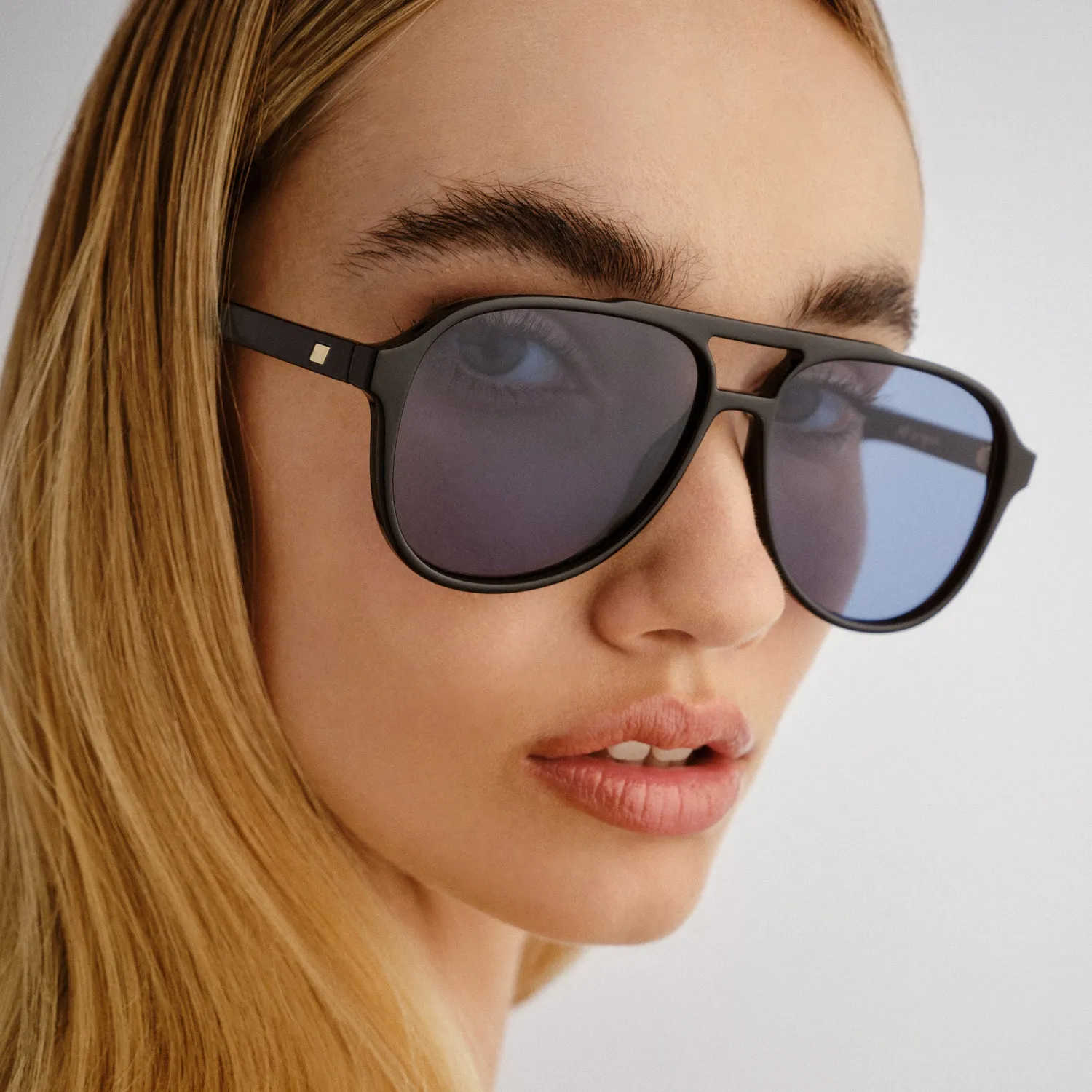 Le Specs Tragic Magic occhiali da sole aviatore nero navy