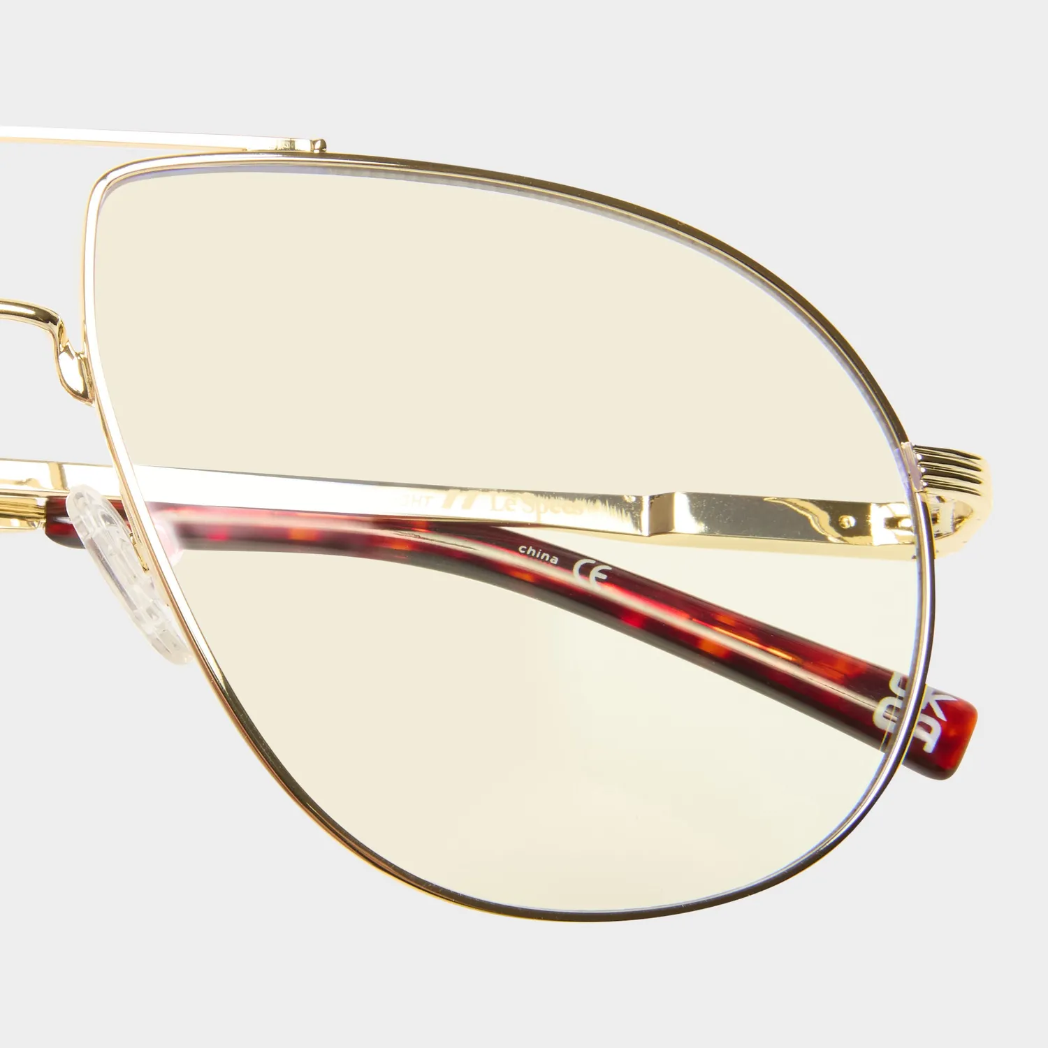 Le Specs Schmaltzy montatura da vista oro luce blu