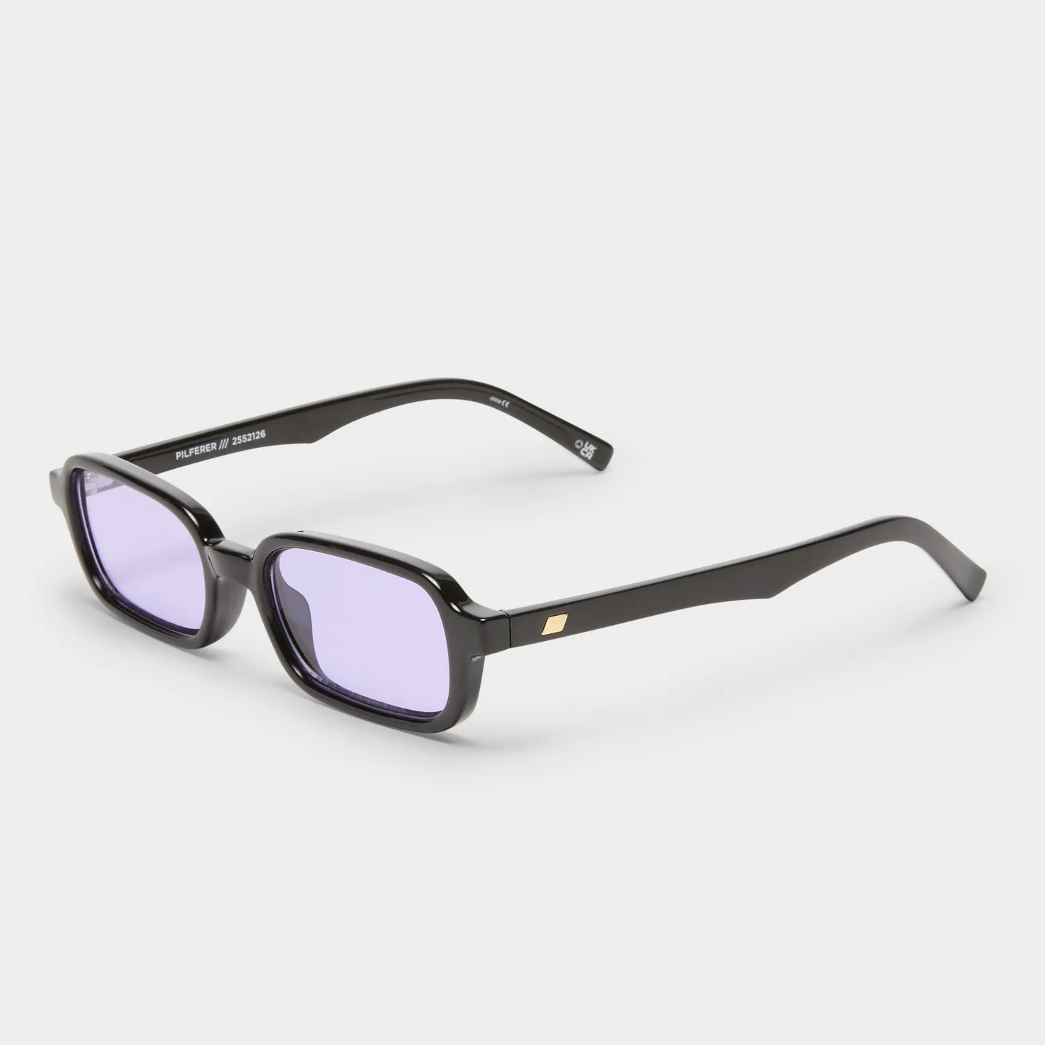 Le Specs Pilferer occhiali da sole nero lilla