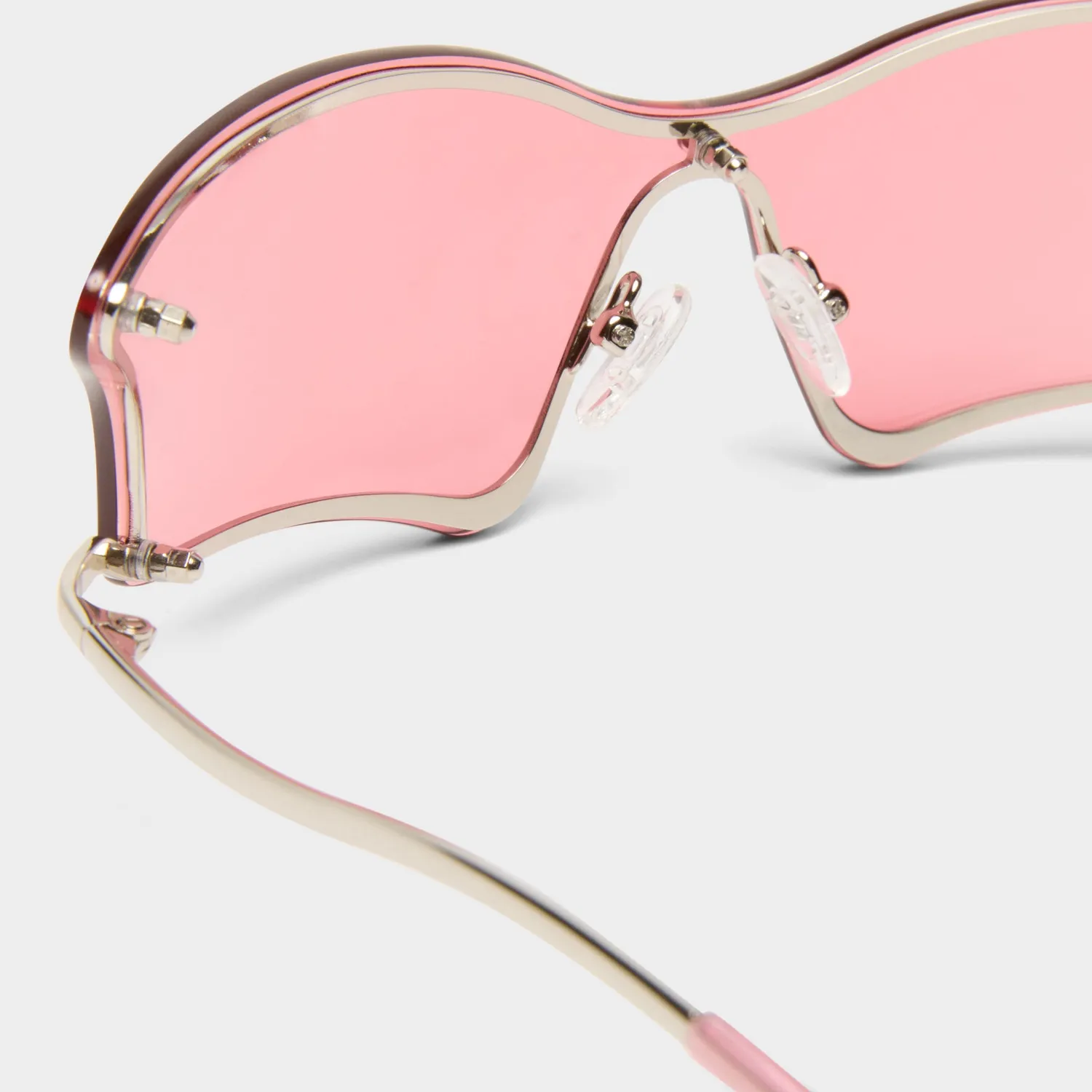 Le Specs Nymph occhiale da sole silver lente rosa