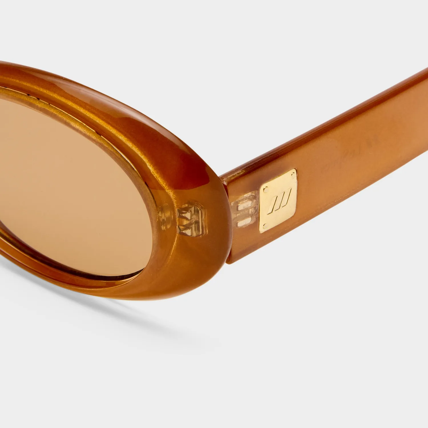 Le Specs Work It occhiale da sole oro perla marrone