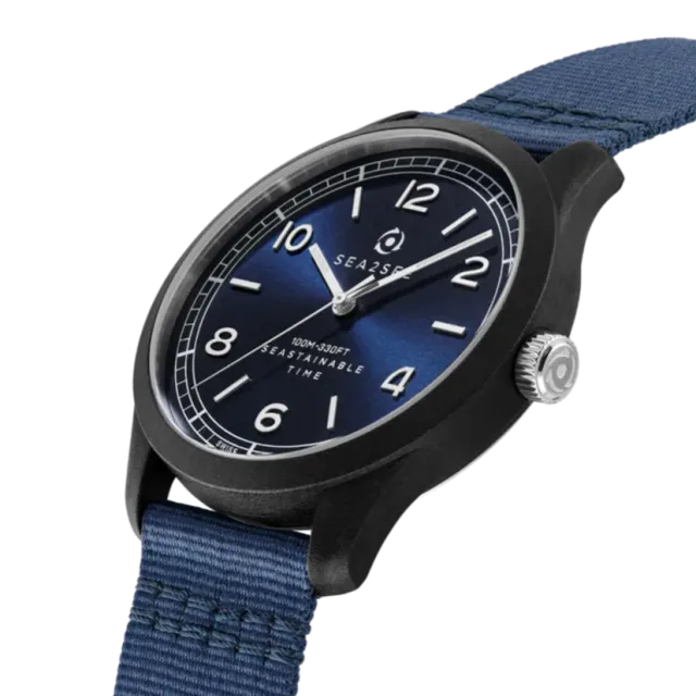 Sea2See Bali 01 orologio blu navy 37 mm impermeabile