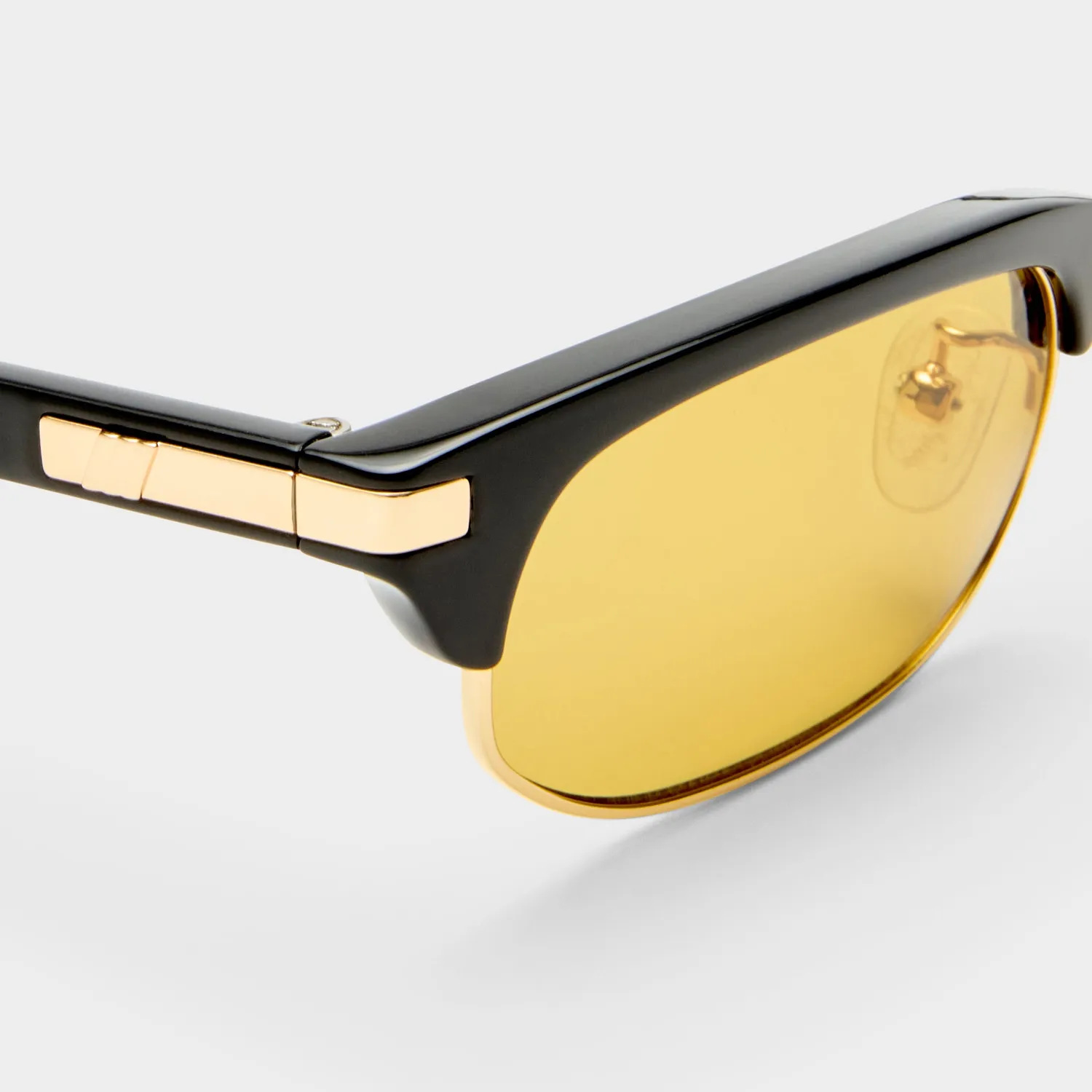 Le Specs Nightingale occhiale da sole nero ocra mono