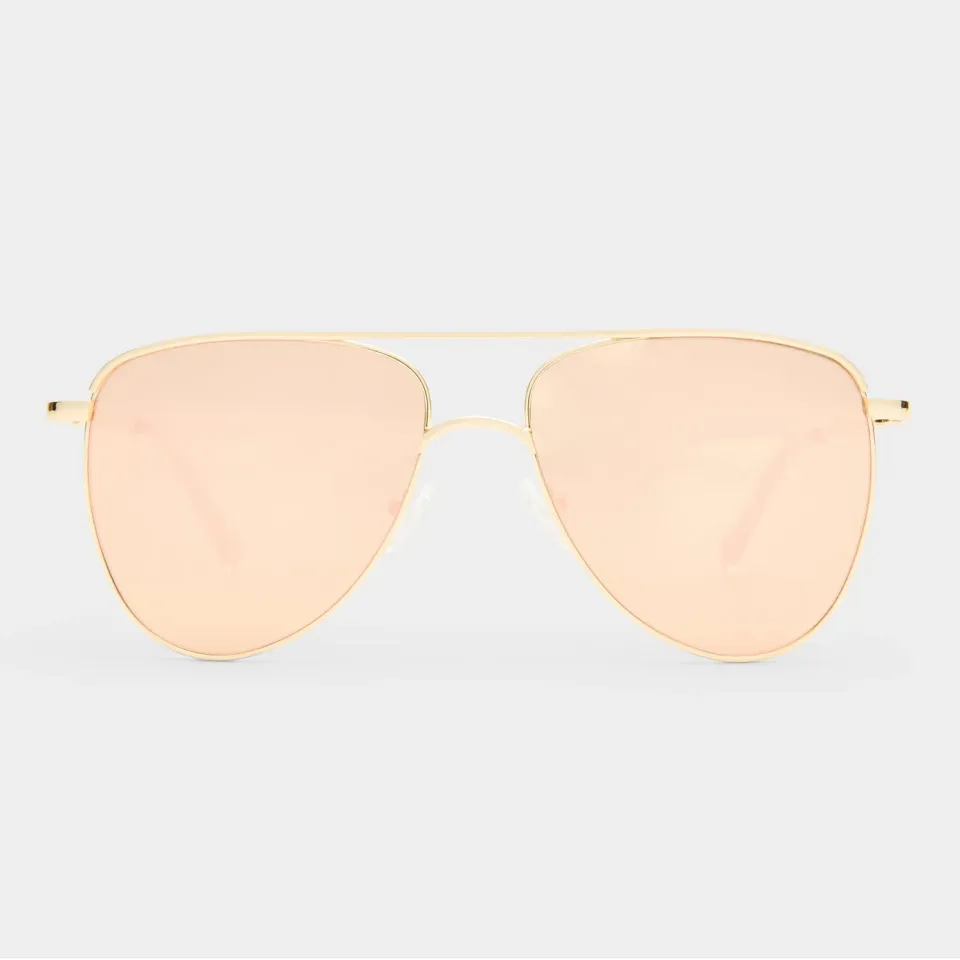 Le Specs The Duke occhiali da sole oro aviatore specchio