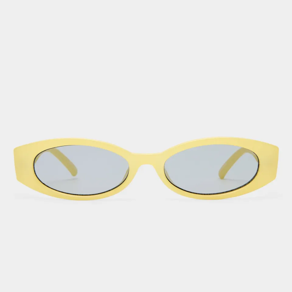 Le Specs Belladonna occhiale da sole giallo ovale medium