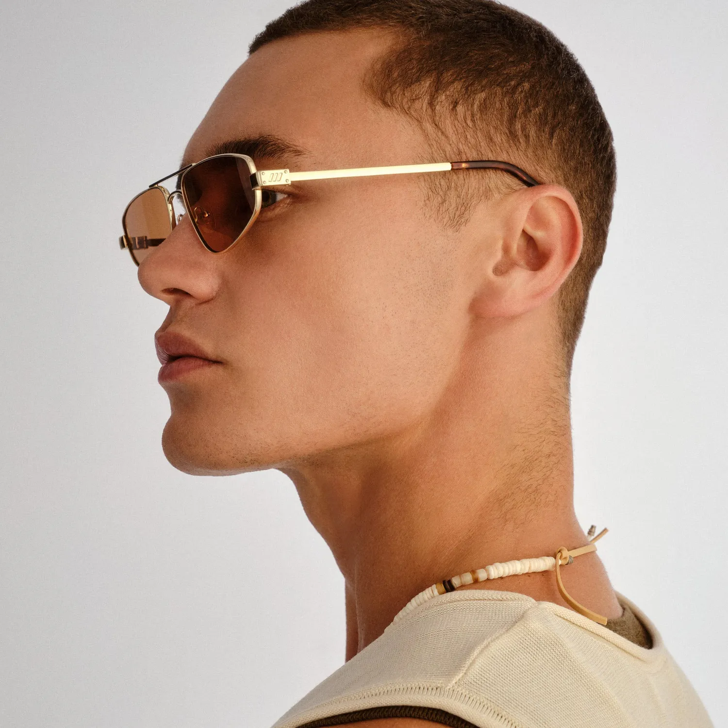 Le Specs Treasure occhiali da sole gold aviatore