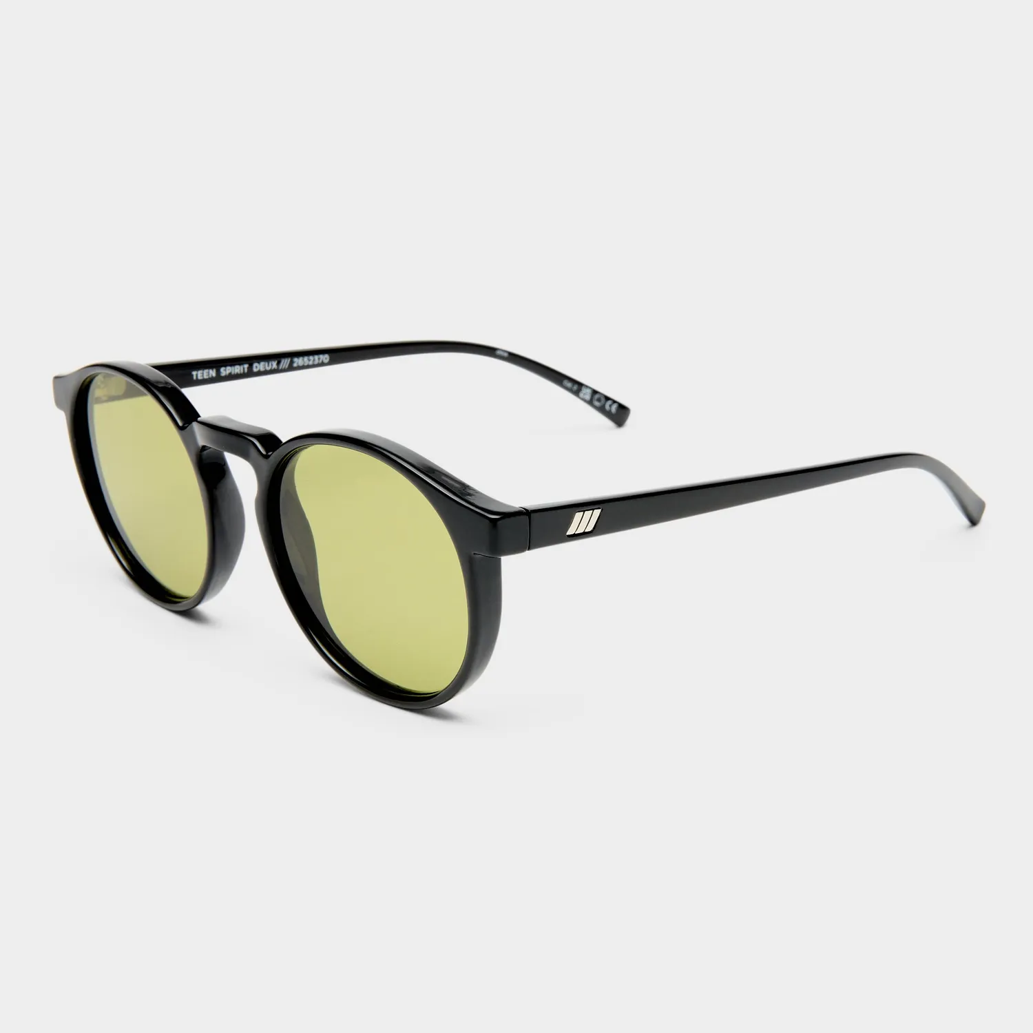 Le Specs Teen Spirit Deux occhiale da sole nero rotondo