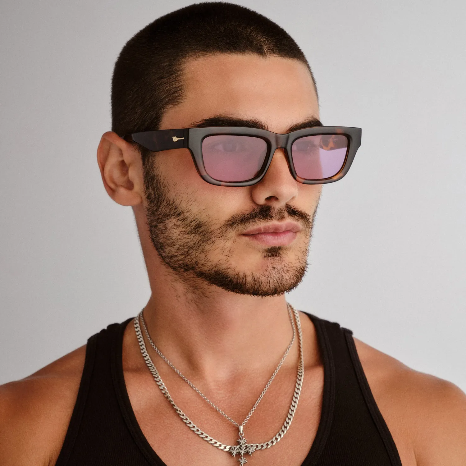 Le Specs Le Castle occhiale da sole tort lente viola