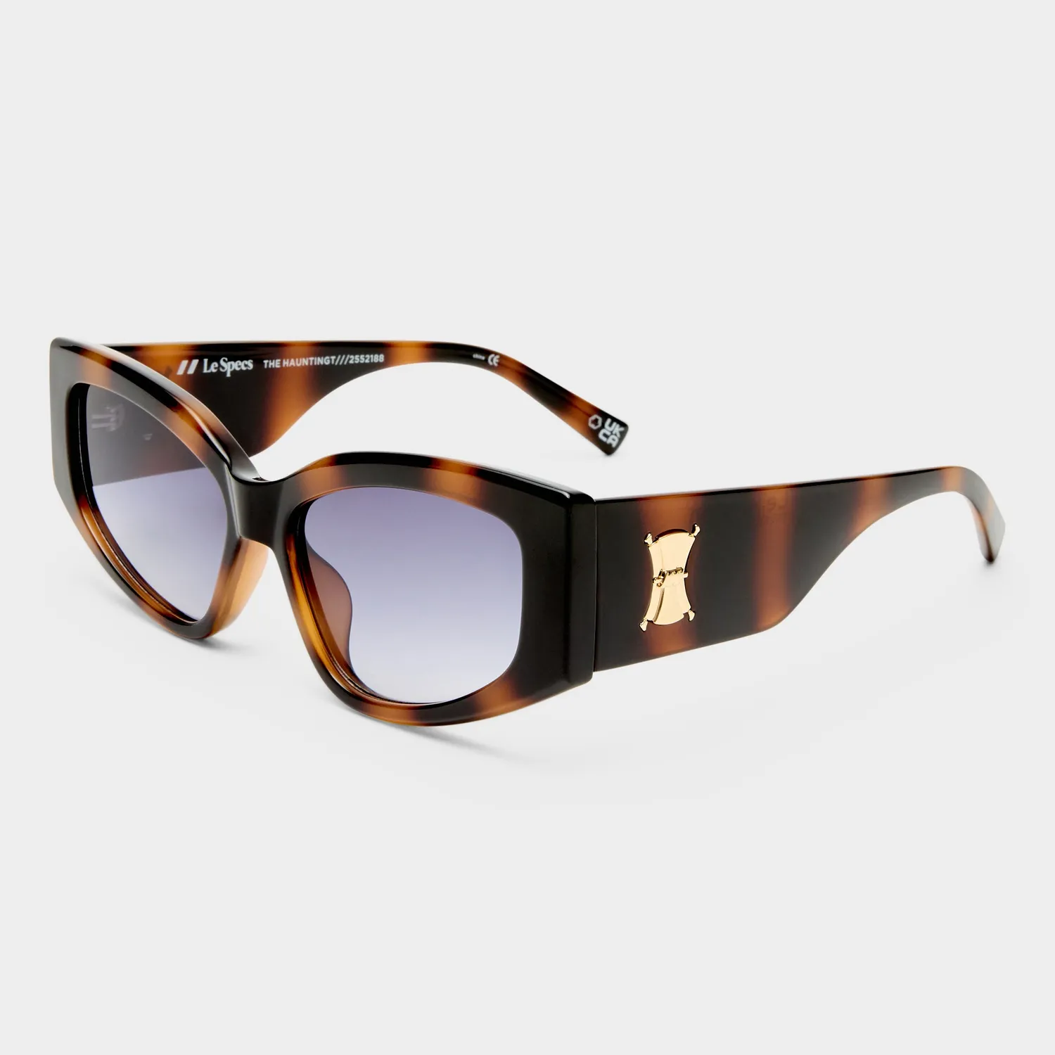 Le Specs The Haunting occhiale da sole tartarugato sfumato