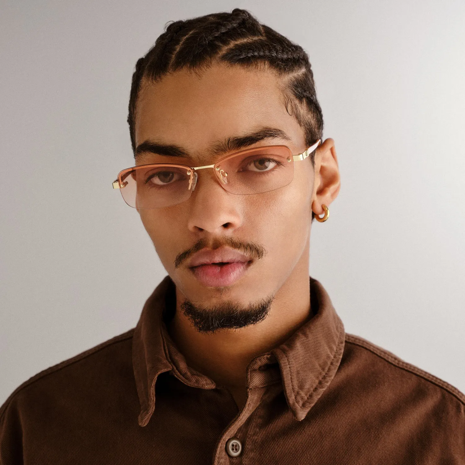 Le Specs Enigmatic occhiale da sole rettangolare tartarugato