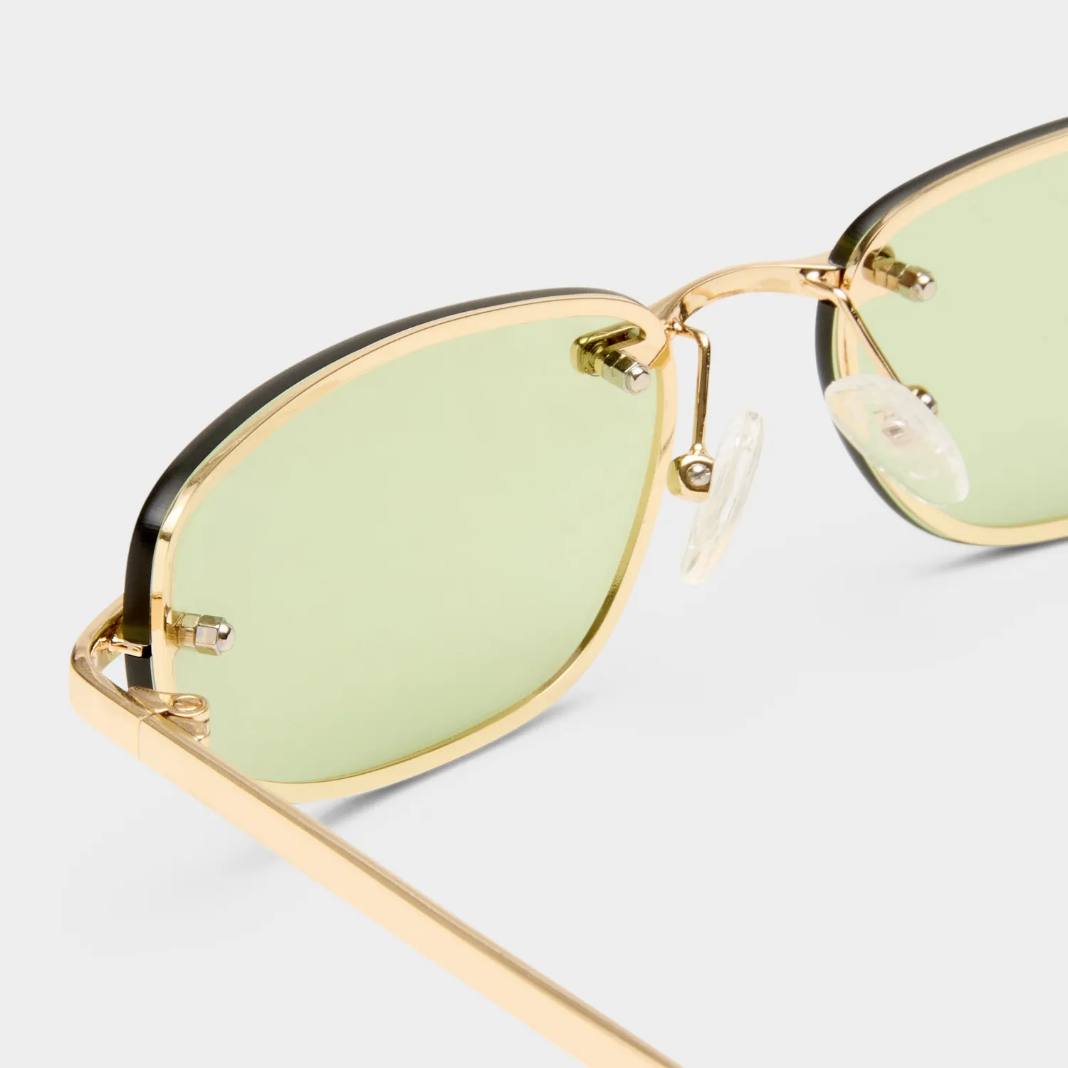 Le Specs Bubbles occhiali da sole gold verdi avvolgenti