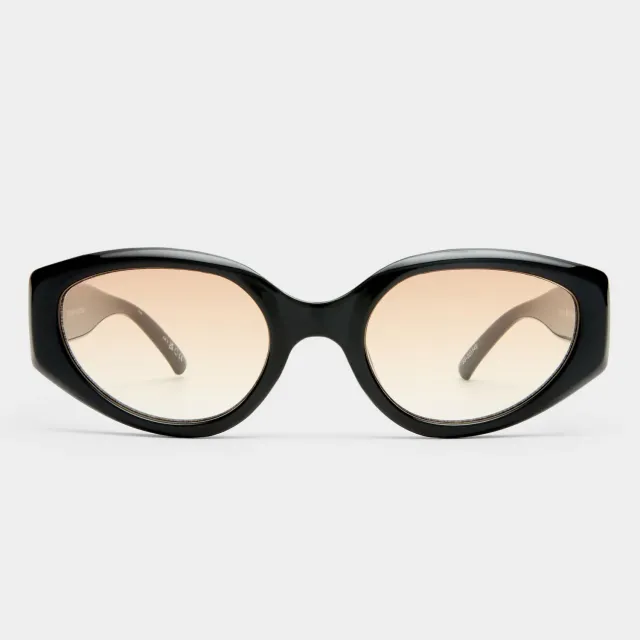 Le Specs Fevered+ occhiali da sole ovali black brown