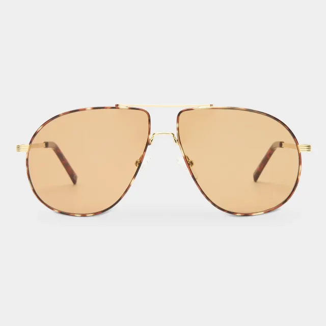 Le Specs Schmaltzy occhiali da sole oro aviatore