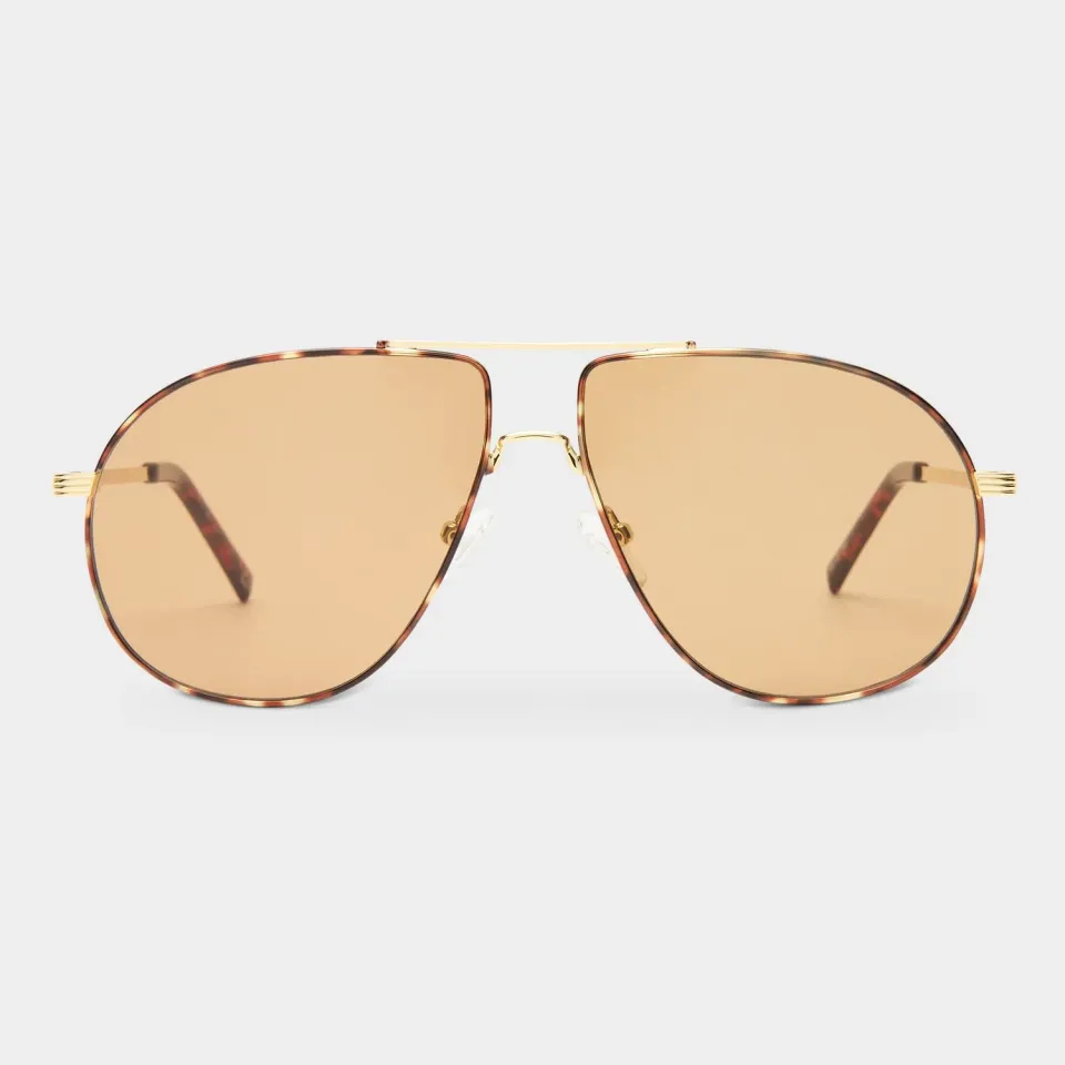 Le Specs Schmaltzy occhiali da sole oro aviatore