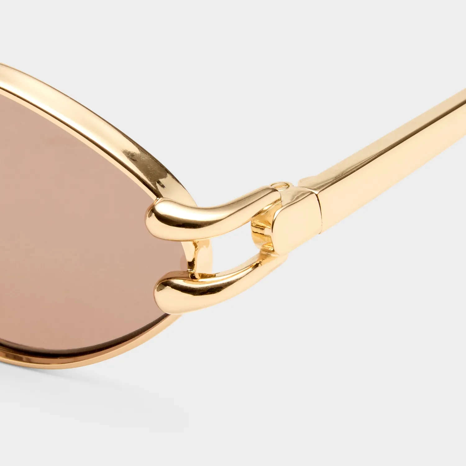 Le Specs Numero Quince occhiali da sole oro oak tint ovali