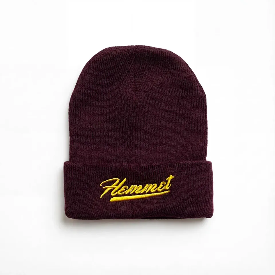 Hemmet beanie cappello invernale acrilico nero