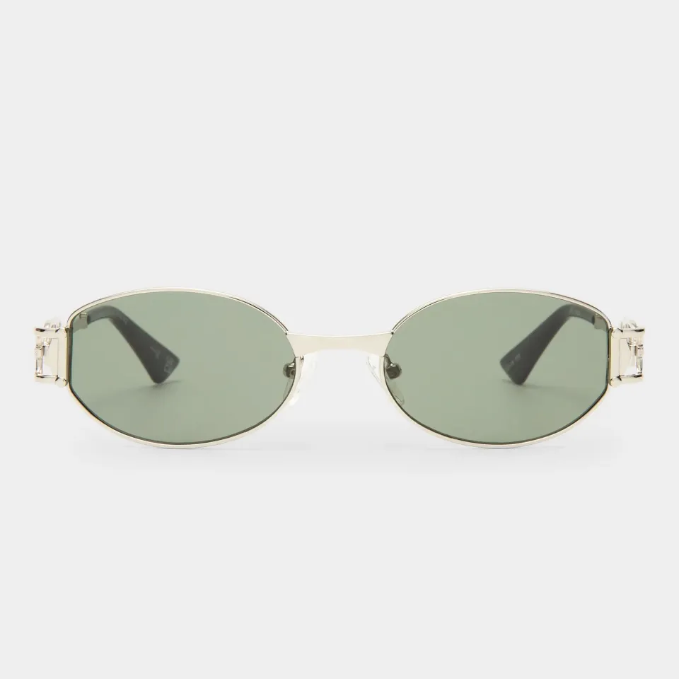 Le Specs The Forbidden occhiali da sole silver ovali