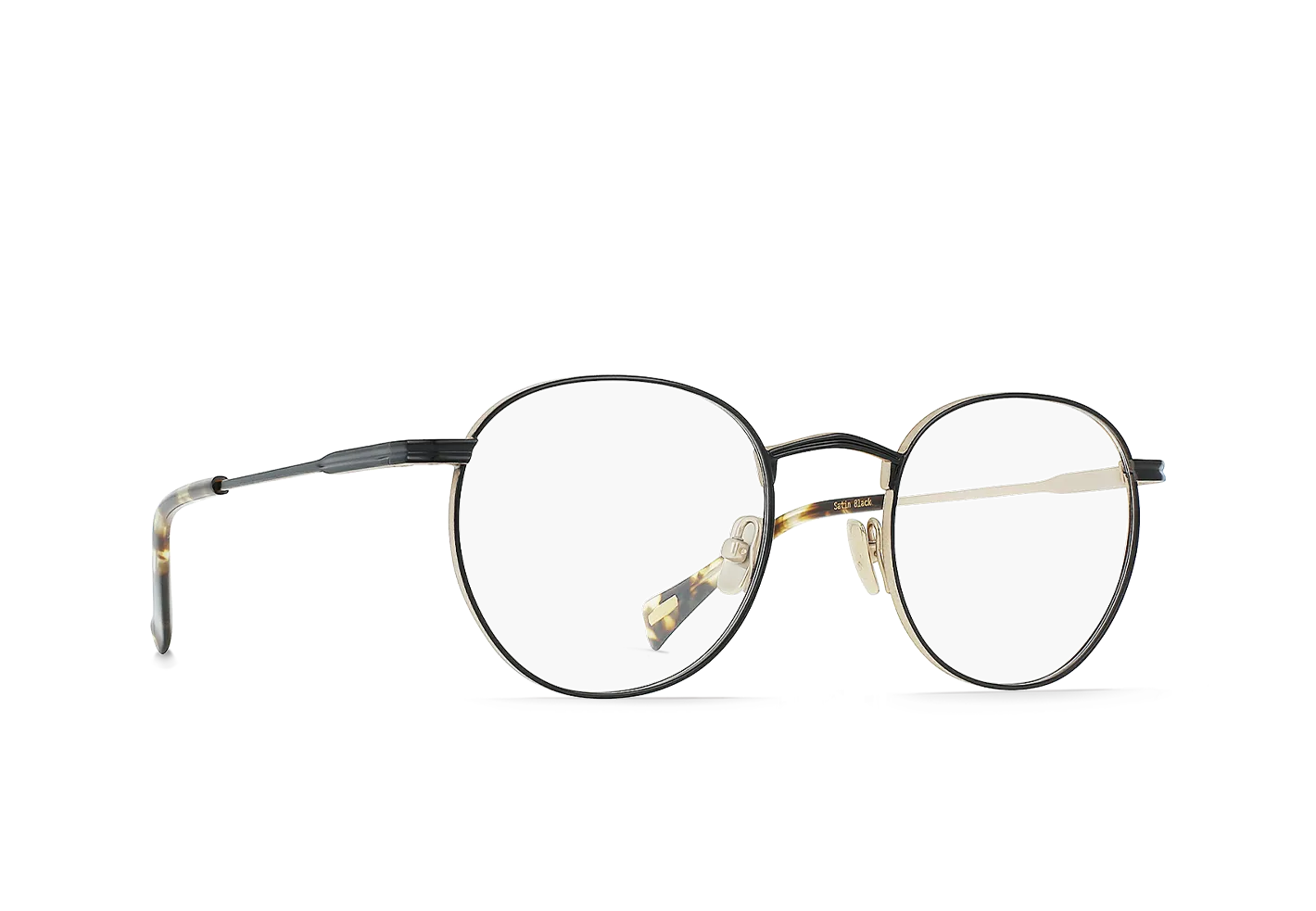 Raen Benson II Satin Black occhiali da vista titanio 49