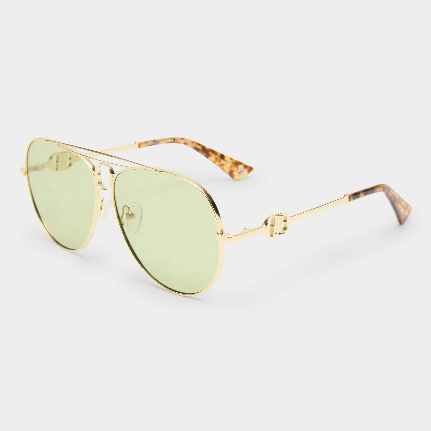 Le Specs Abracadabra occhiali da sole oro verde