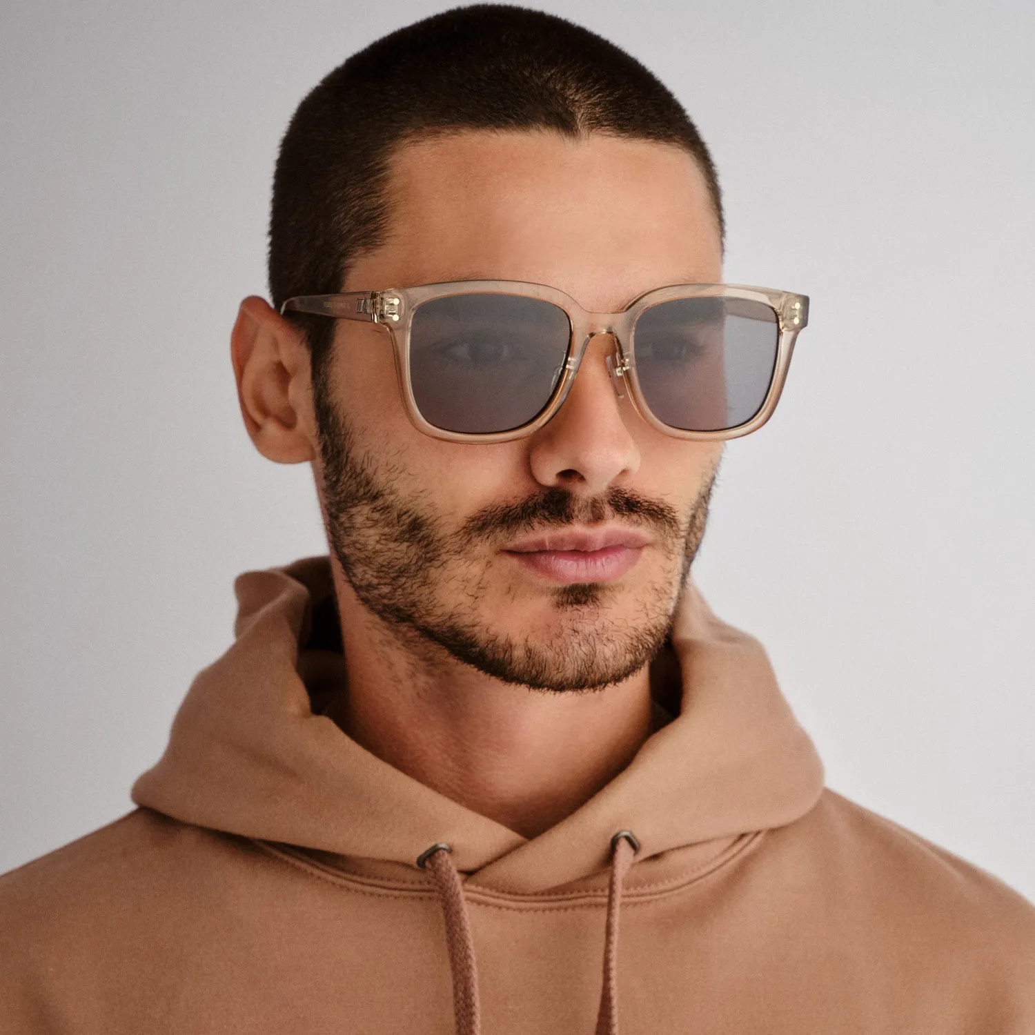 Le Specs Le Domino occhiali da sole verdi quadrati