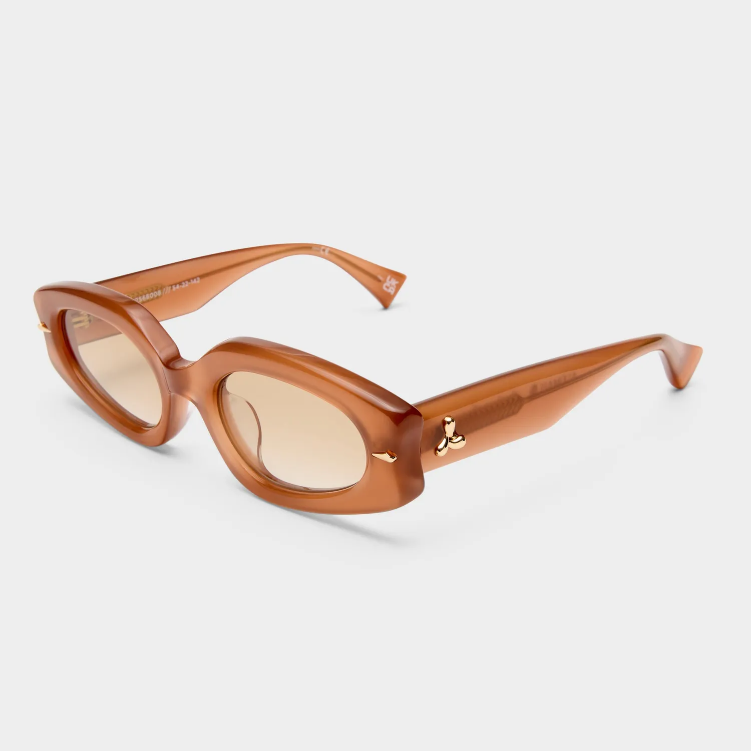 Le Specs Lunar occhiale da sole ovale marrone tan