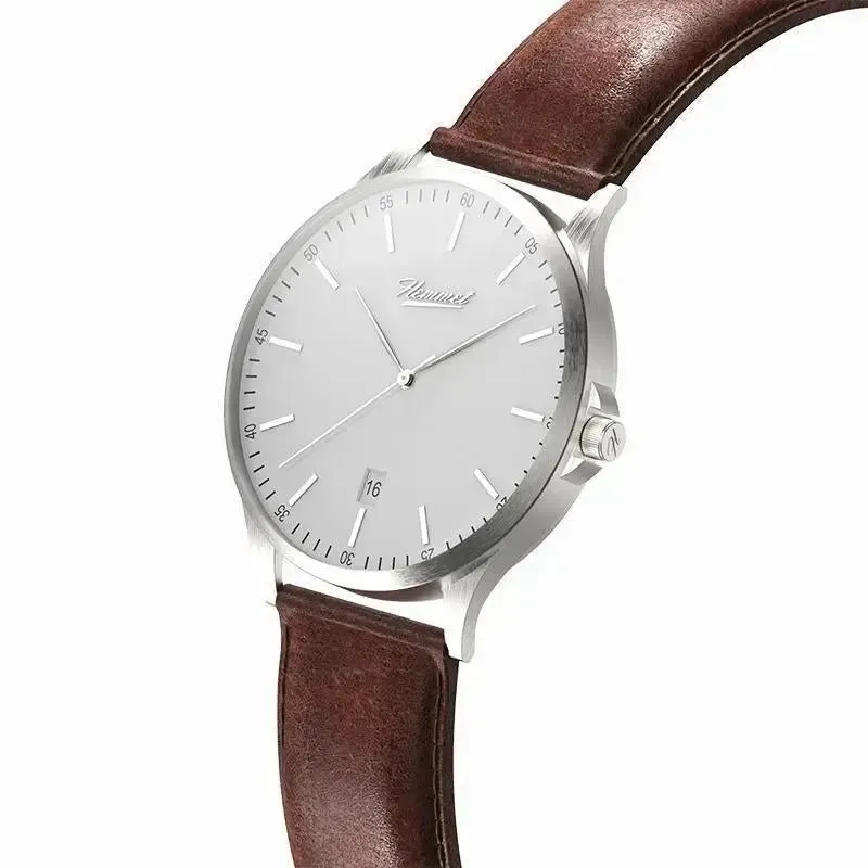 Hemmet H Watch Series 2 orologio nero pelle uomo donna