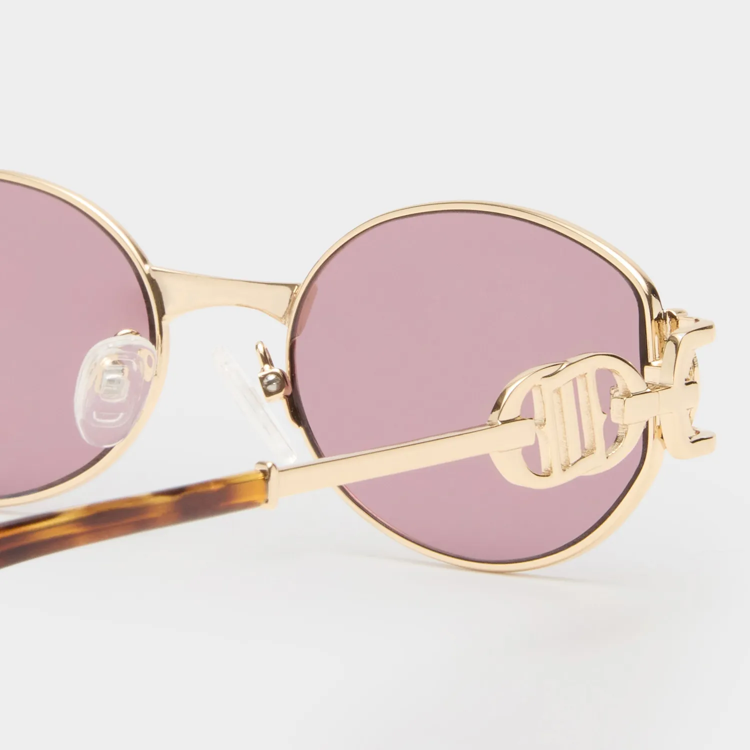 Le Specs The Forbidden occhiale da sole oro ovale small