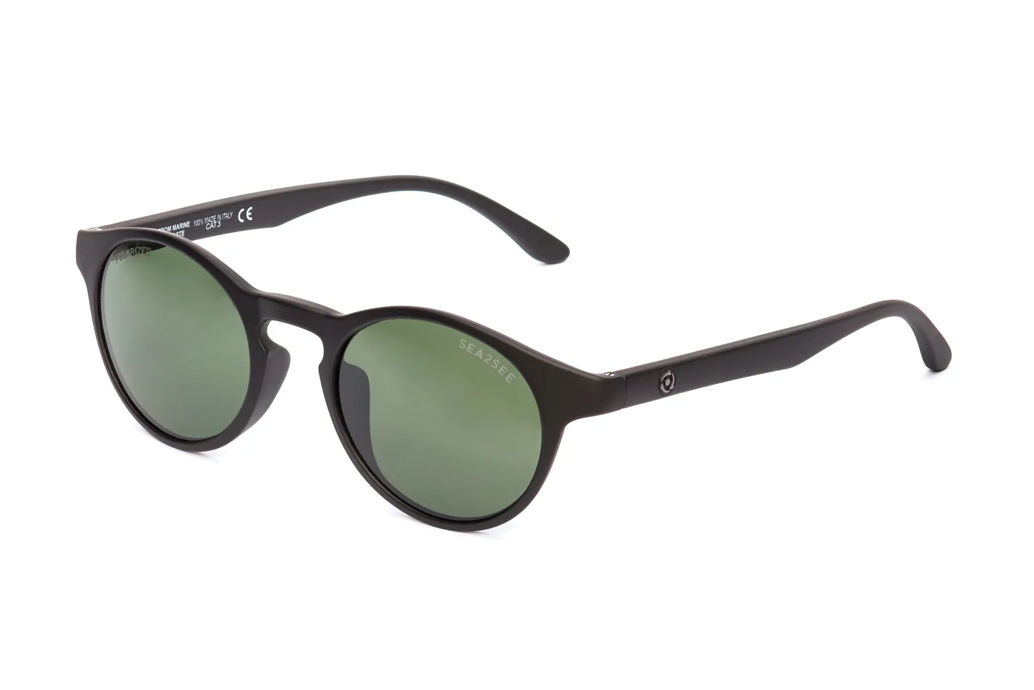 Sea2See Shine occhiale da sole nero verde polarizzato