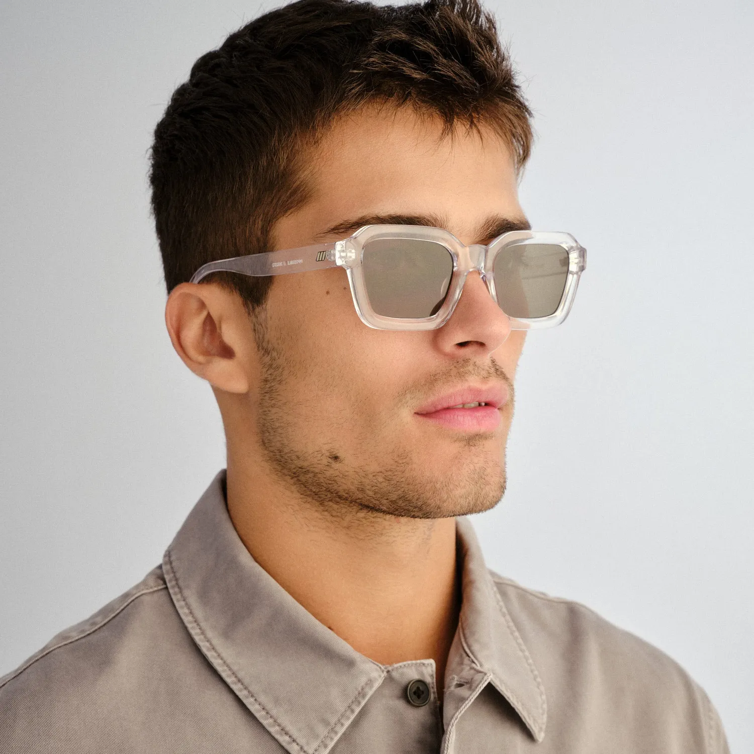 Le Specs Impossible occhiali da sole clear verdi