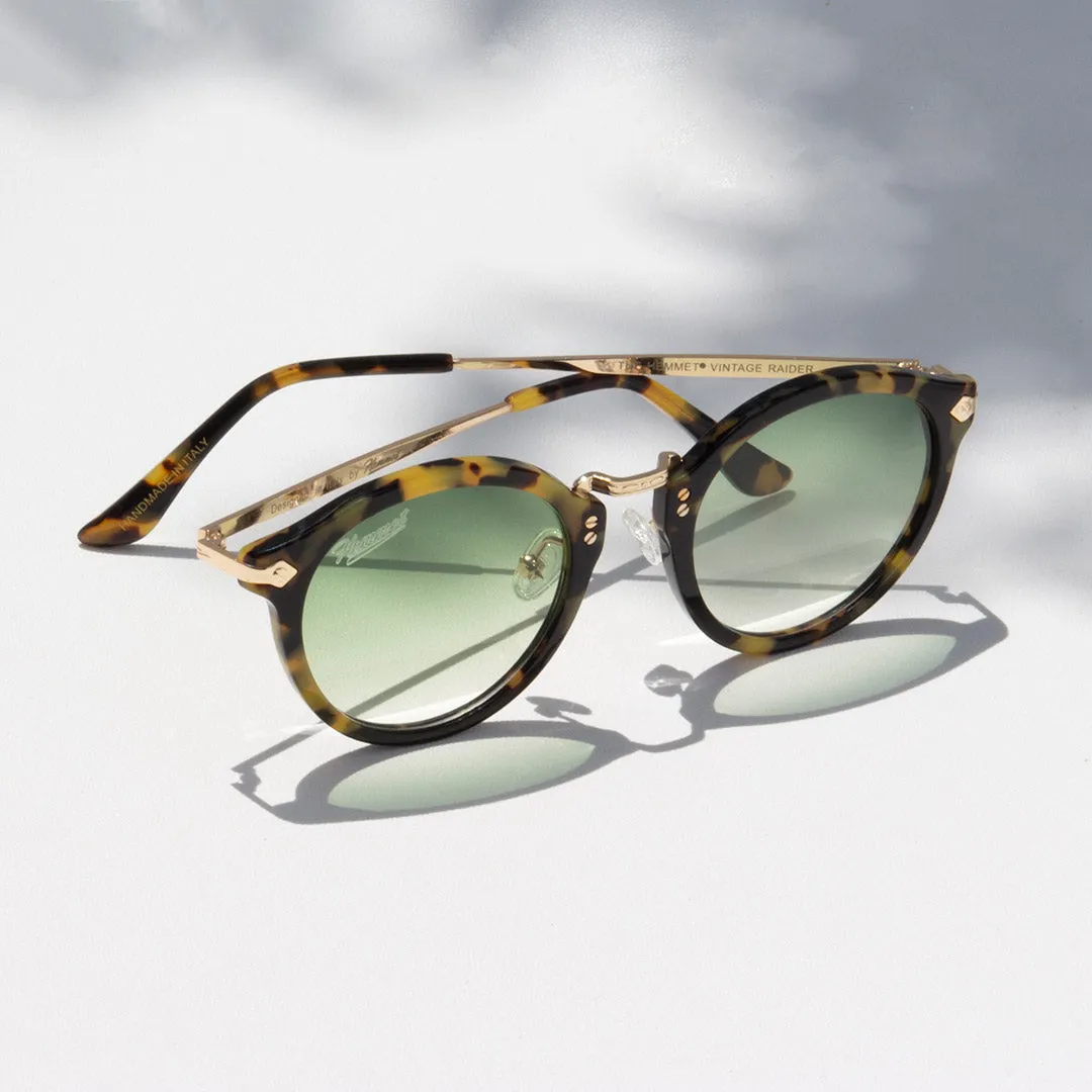 Hemmet Vintage Raider Deluxe occhiale da sole verde acetato