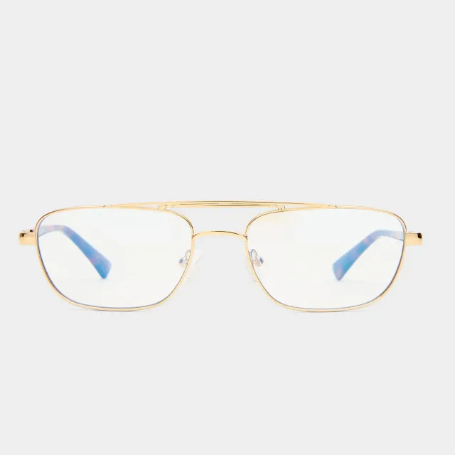 Le Specs Le Mimi occhiali luce blu oro aviator