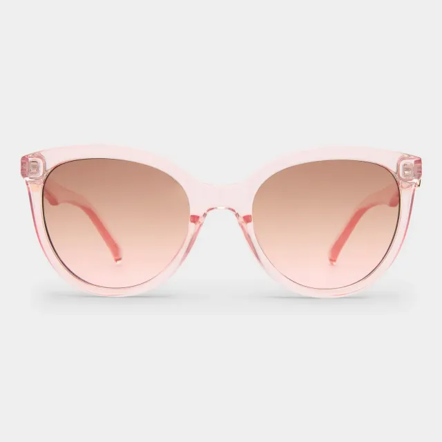 Le Specs The Muse occhiali da sole rosa rotondi