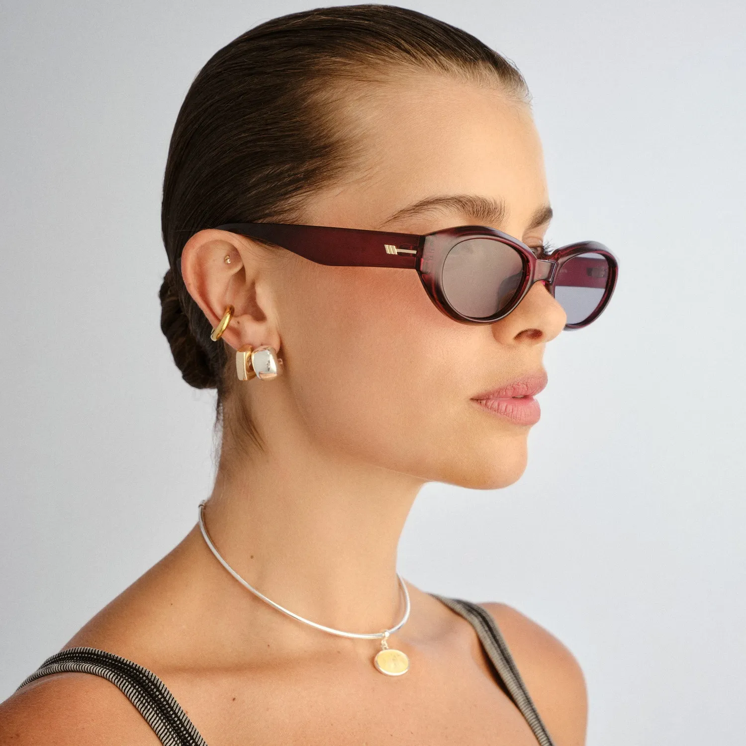Le Specs Le Bijou+ occhiali da sole mulberry ovale